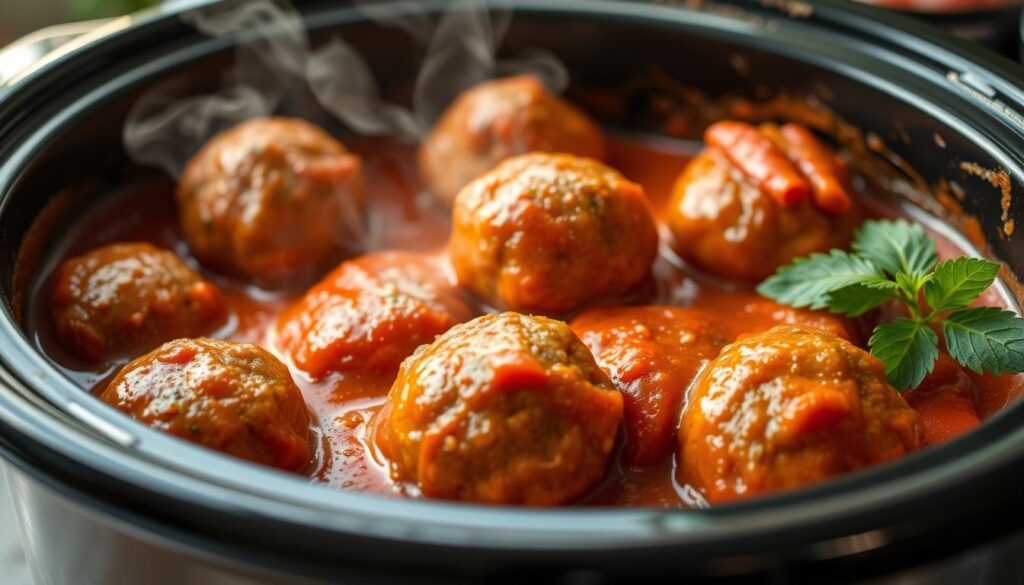 slow cooker meatballs