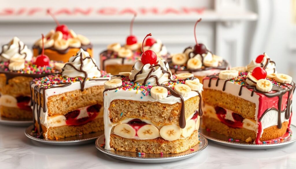 Banana Split Cake Variations