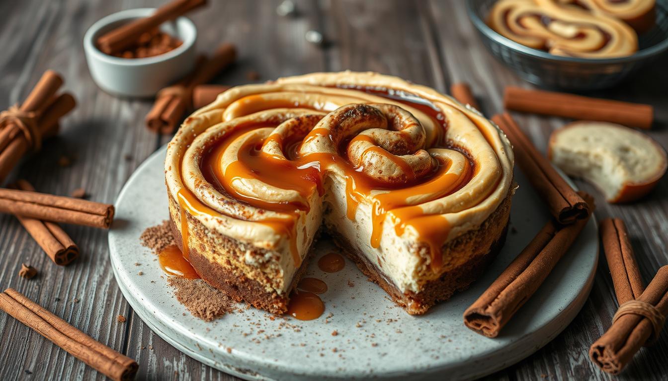 Cinnamon Roll Cheesecake Recipe