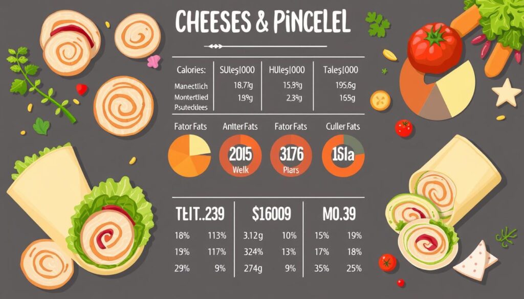 Nutritional Information for Turkey and Cheese Pinwheels