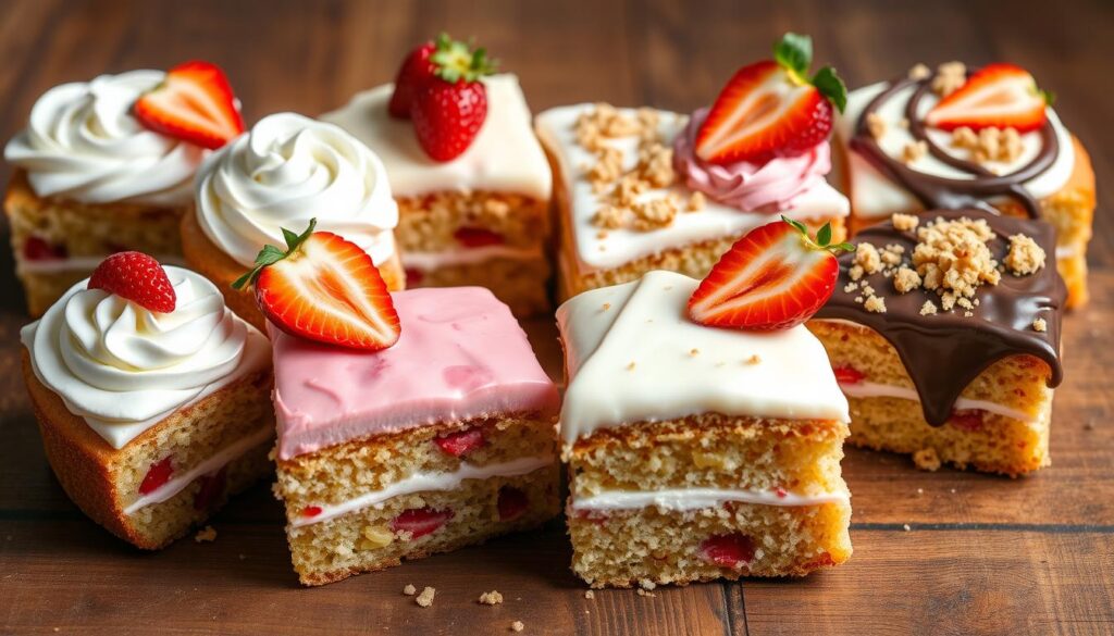 Strawberry Crunch Cake Frosting Varieties