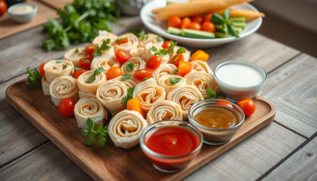 Turkey and Cheese Pinwheel Serving Ideas