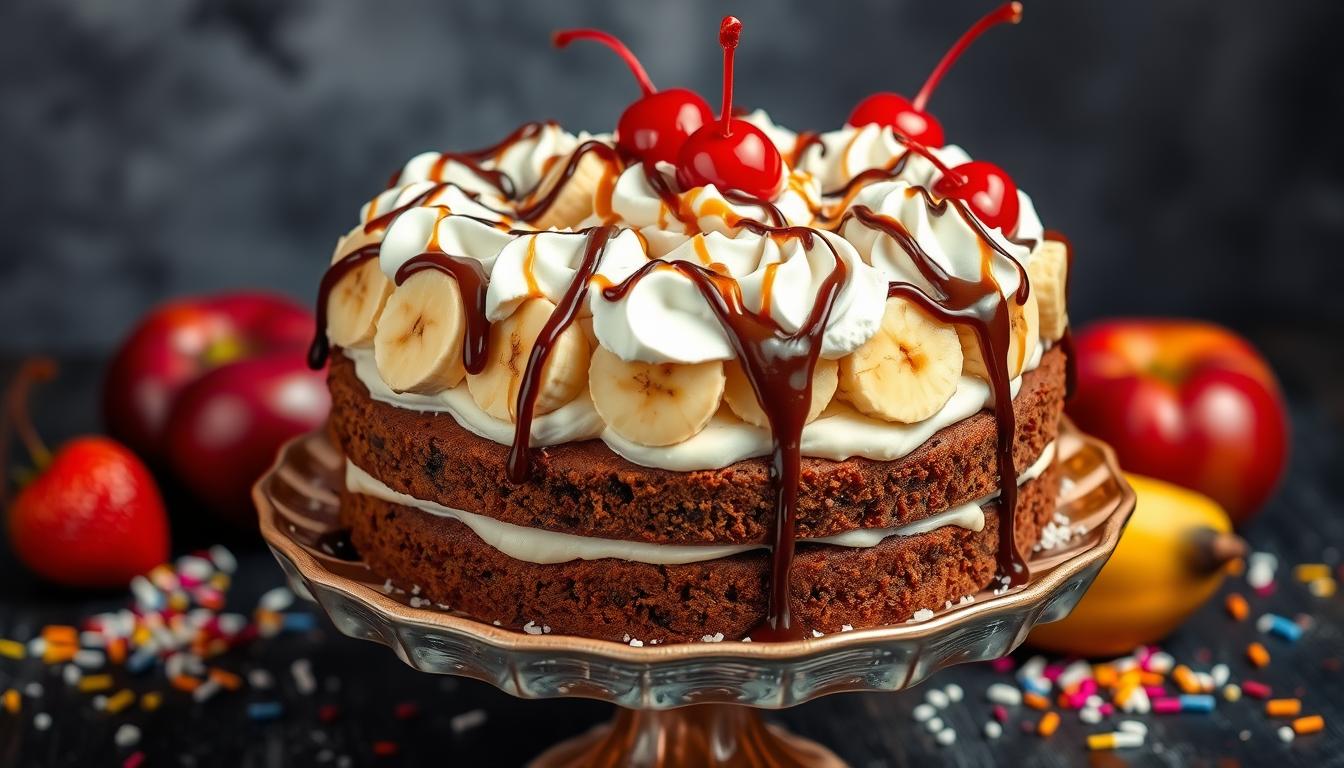 banana split cake