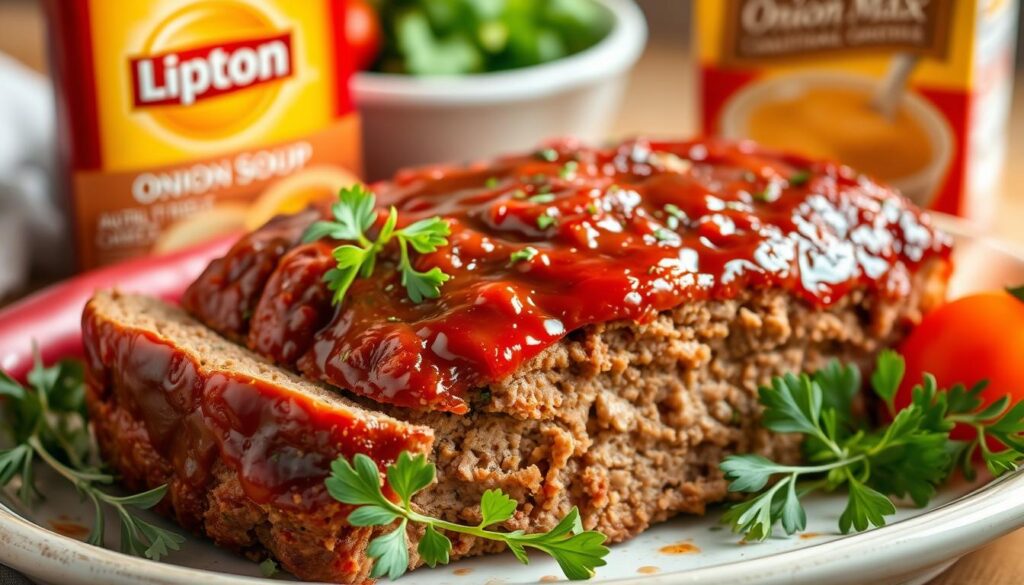 can you put lipton onion soup mix in meatloaf