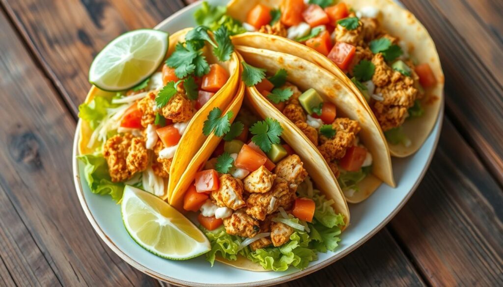 crunchy chicken tacos