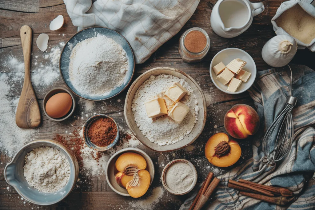 Key Ingredients for Peach Cobbler Pound Cake